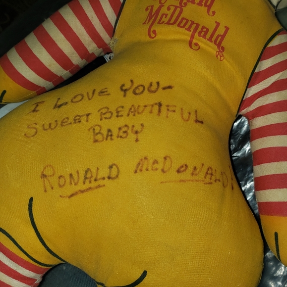 Vintage Rare Autographed Ronald McDonald Doll - Picture 3 of 3